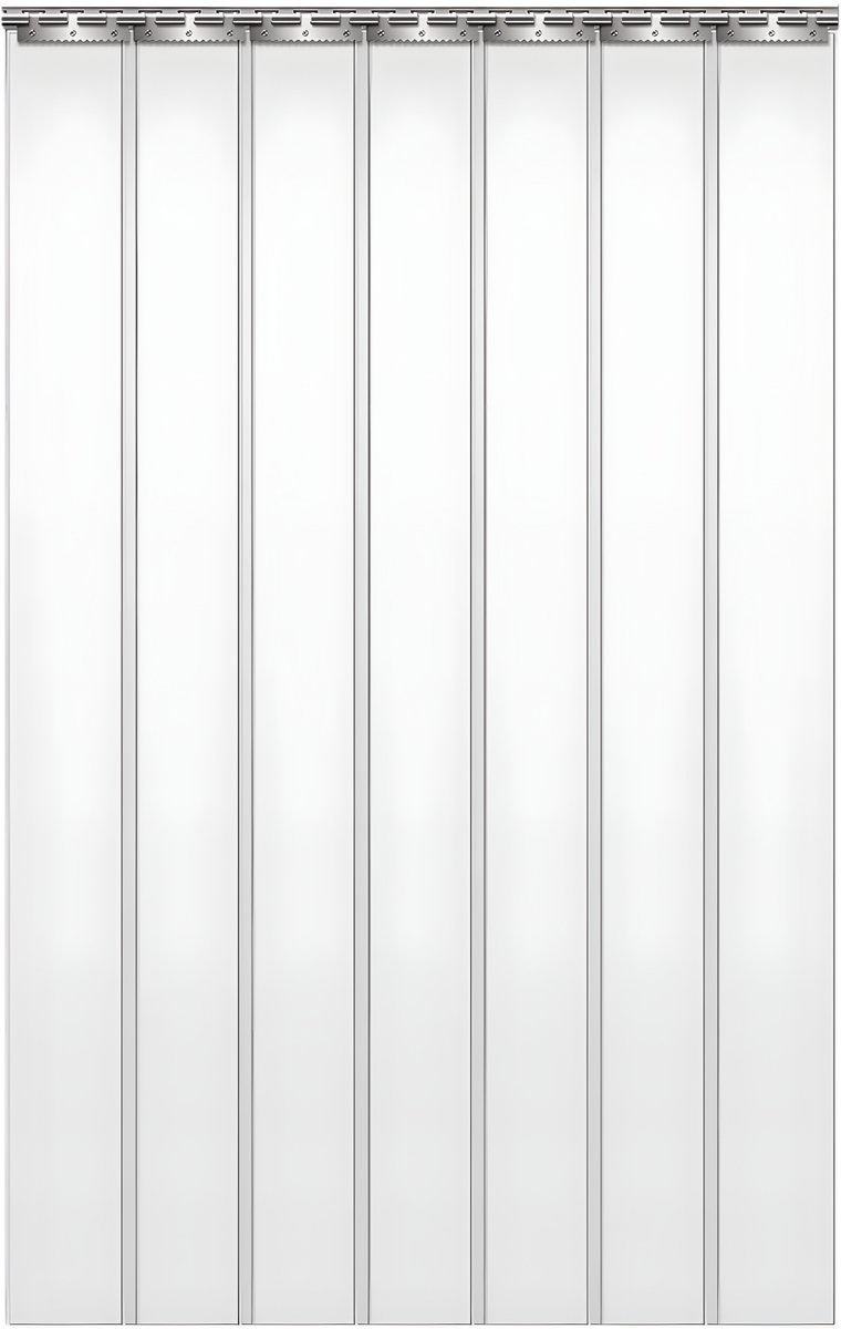 PVC Strip Curtain - 7 stuks, 91x203 cm per stuk, winddicht en thermisch isolerend strookgordijn