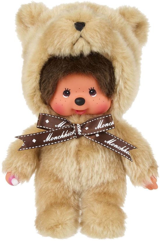 Bandai - Monchhichi - Monchhichi Teddybeer Knuffel - Iconische Aap Knuffel uit de jaren 80 - Superzachte Knuffels 20 cm voor Kinderen en Volwassenen - Beertje - Kinderspeelgoed 2 Jaar en + - SE203963 van Bandai — afbeelding 5
