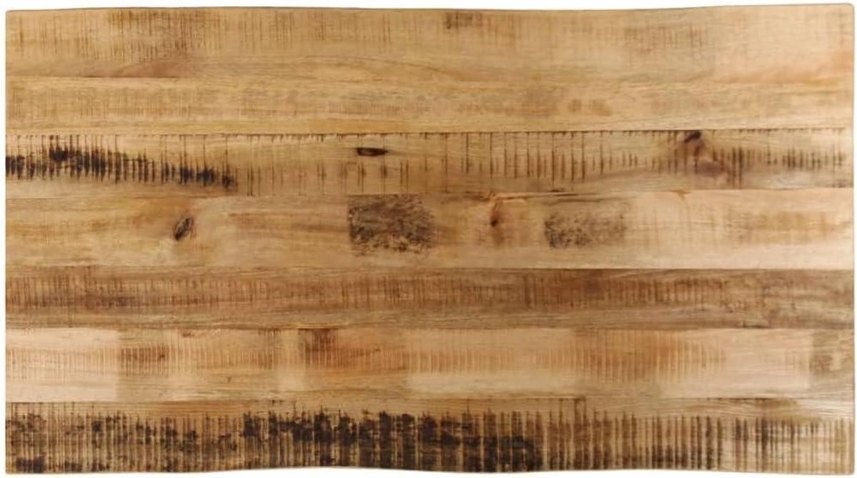 Houten Tafelblad - Vervangend blad Meubelpaneel - Tafel Opfrissen - Natuurlijke Rand - 120x60x25 cm - Bruin