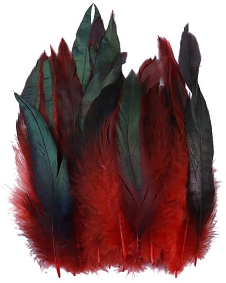 100 Stuks Natuurlijke Kippenveren 14-20cm Creatieve Decoratie Roestkleurige Feathers
