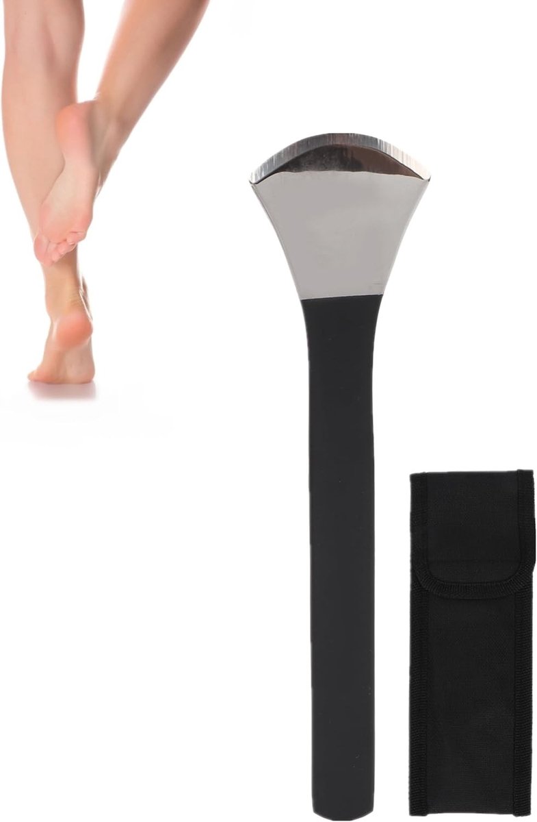 Professioneel Pedicuremes van Hoogwaardig Manganese Staal voor het Verwijderen van Dode Huid en Eelt, Inclusief Oxford Opbergtas voor Gemakkelijk Gebruik