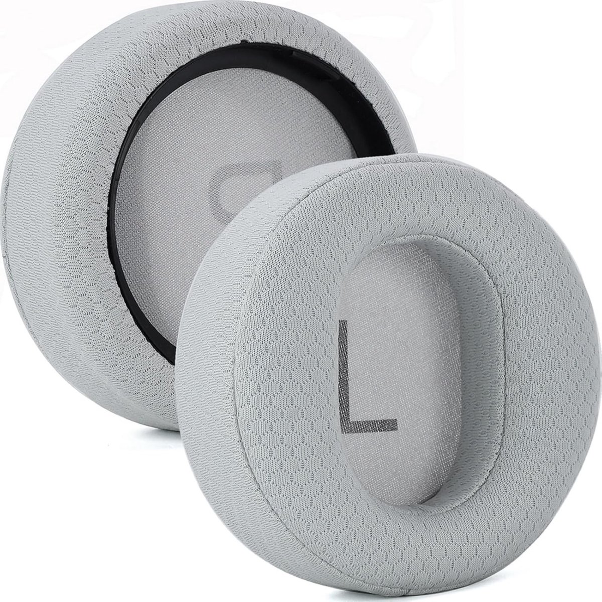 Vervangende Oorkussens voor Hoofdtelefoon, Comfortabele Oorkussens, Hoofdtelefoon Accessoires (Voetbalnet Grijs)