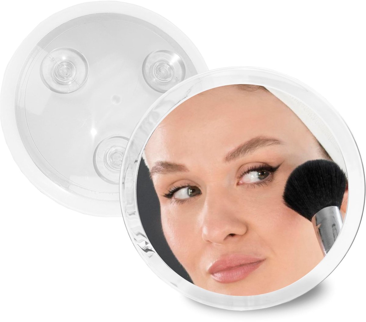 Dailygoods - Wandspiegel met Zuignappen - 7x Vergroting voor Scheren en Make-up