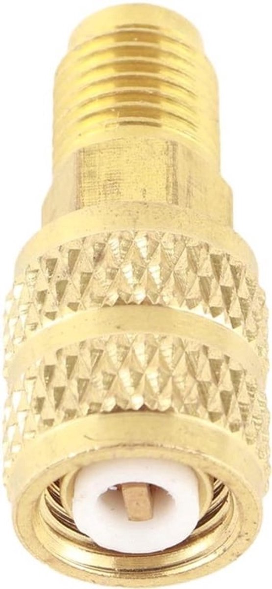 Vrouwelijke SAE-adapter HVAC slangkoppeling koperen fittingen adapter airco 1/4 inch Mannelijke SAE naar 5/16 inch (R410A)