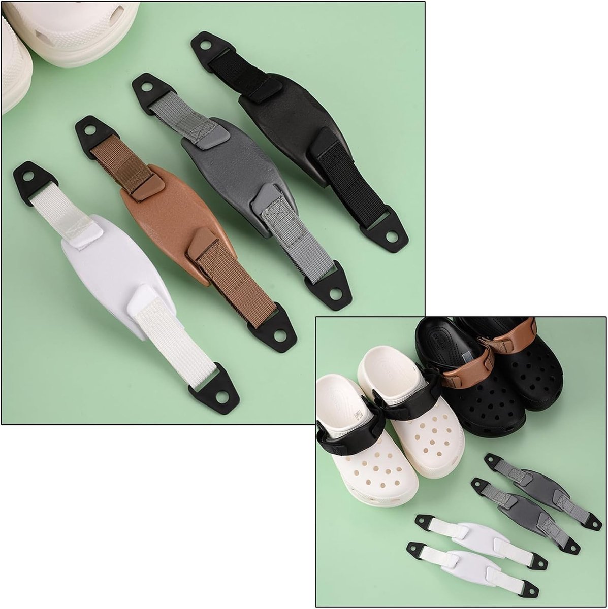 Verstelbare Gat Schoenen Terug Band Schoenveters - Canvas Verwijderbare Veters 23.3cm/33.7cm met Vaste Gesp voor Comfortabele Schoenen en Stijlvolle Pasvorm
