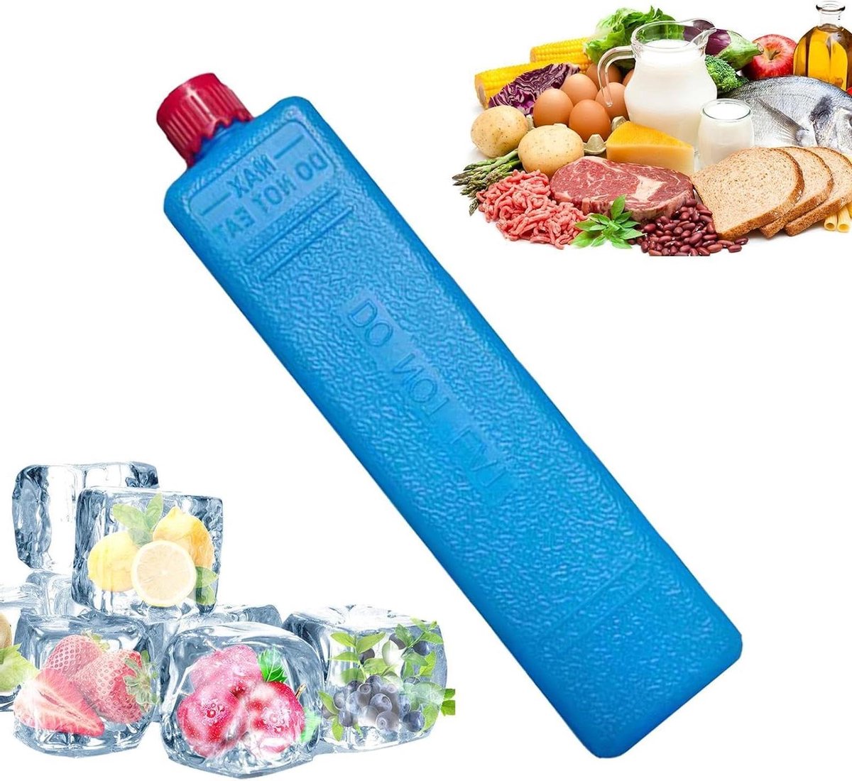 IJspak Ventilator - Koelblok Ventilator - Ventilator Koelen - Herbruikbaar Lekdicht - 200 ml - Wit