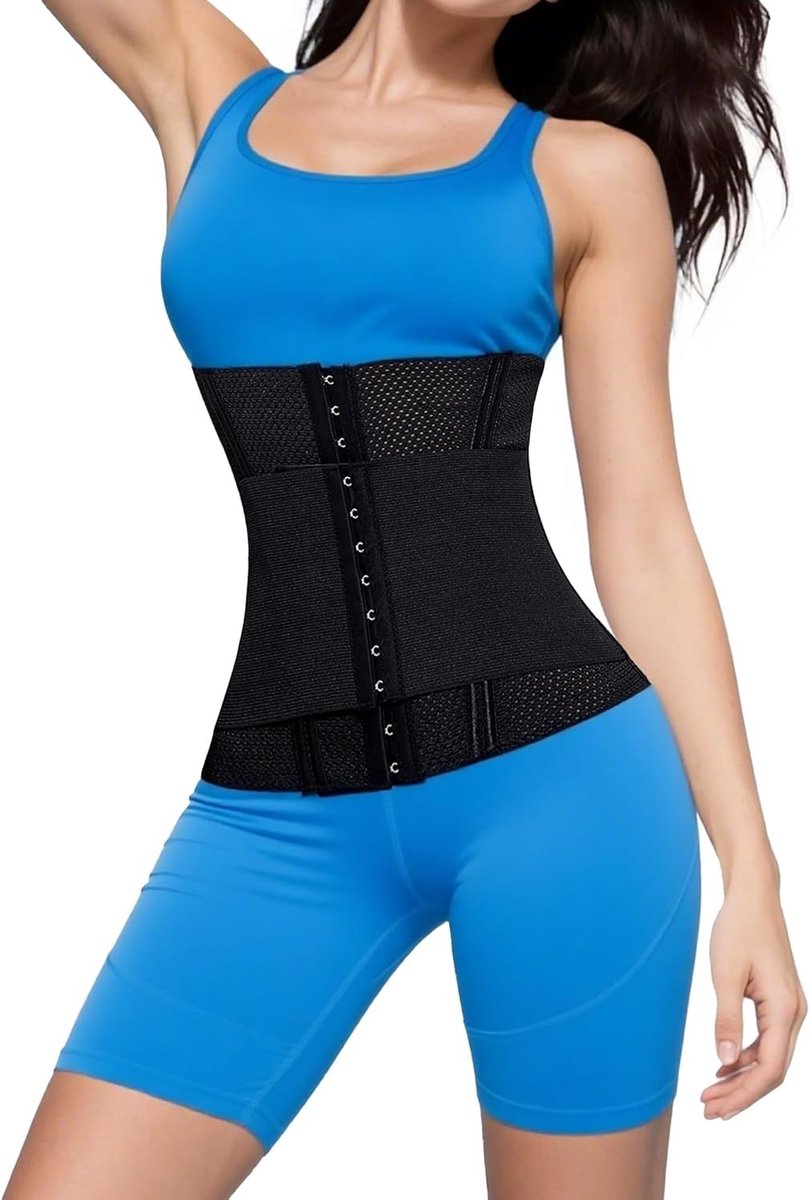 Effectieve Taille Trainer voor Vrouwen, Ademend Mesh Body Shaper en Zweetband, Ideaal voor Sport en Dagelijks Gebruik, Ondersteunt Postpartum Herstel