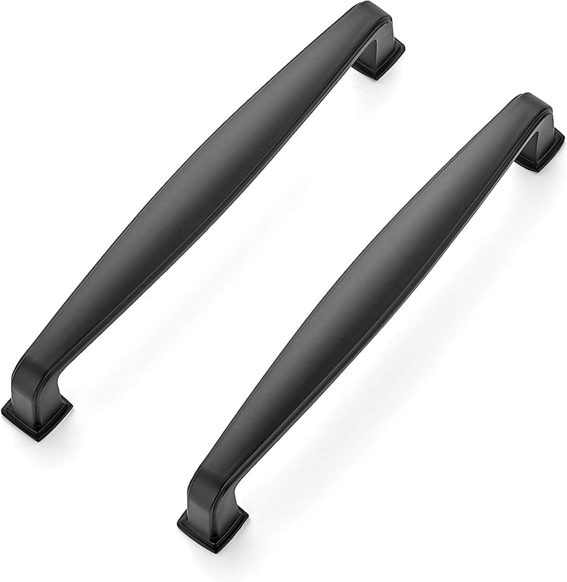 Set van 6 Keukenhandgrepen 160mm van Zinklegering, Ideaal voor Kasten en Meubels in een Zwart Keukenontwerp