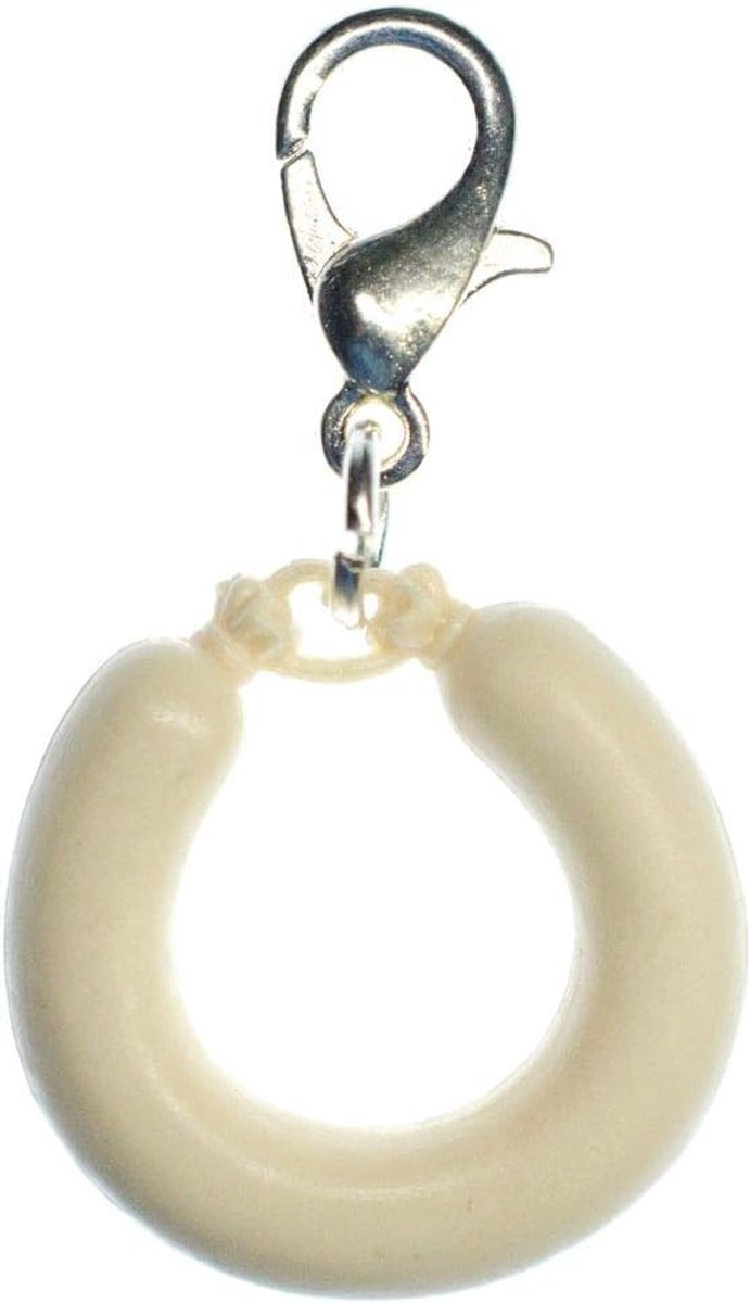 Worst Weißwurst Oktoberfest Charm Bayern Wiesn - handgemaakte modesieraden I kettinghanger verzilverd - bedelhanger bedelarmband - hanger voor armband, 19 mm, Metaal