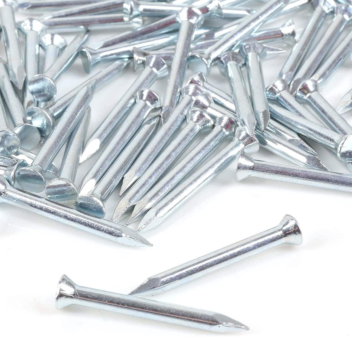 BH03129 (40 stuks) Geharde Metselwerk Nagel, 3.0 x 40mm (1/8" x 1.1/2") - Pack van 40 stuks, zilver