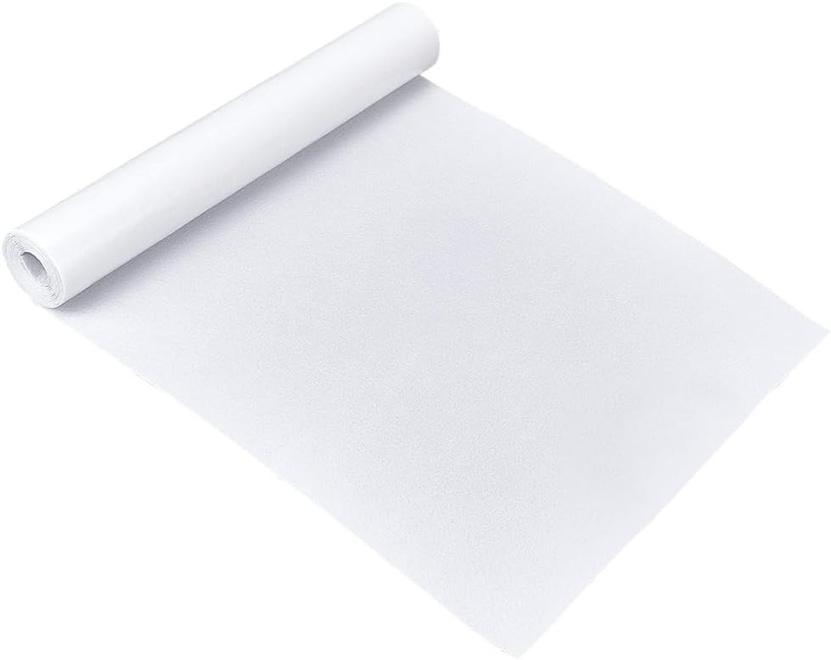 40 cm x 2 m, zelfklevend, wit, zelfklevend, vilt, voor Halloween-party, doosvoering, onderlegger, fotokader, dikte 1 mm