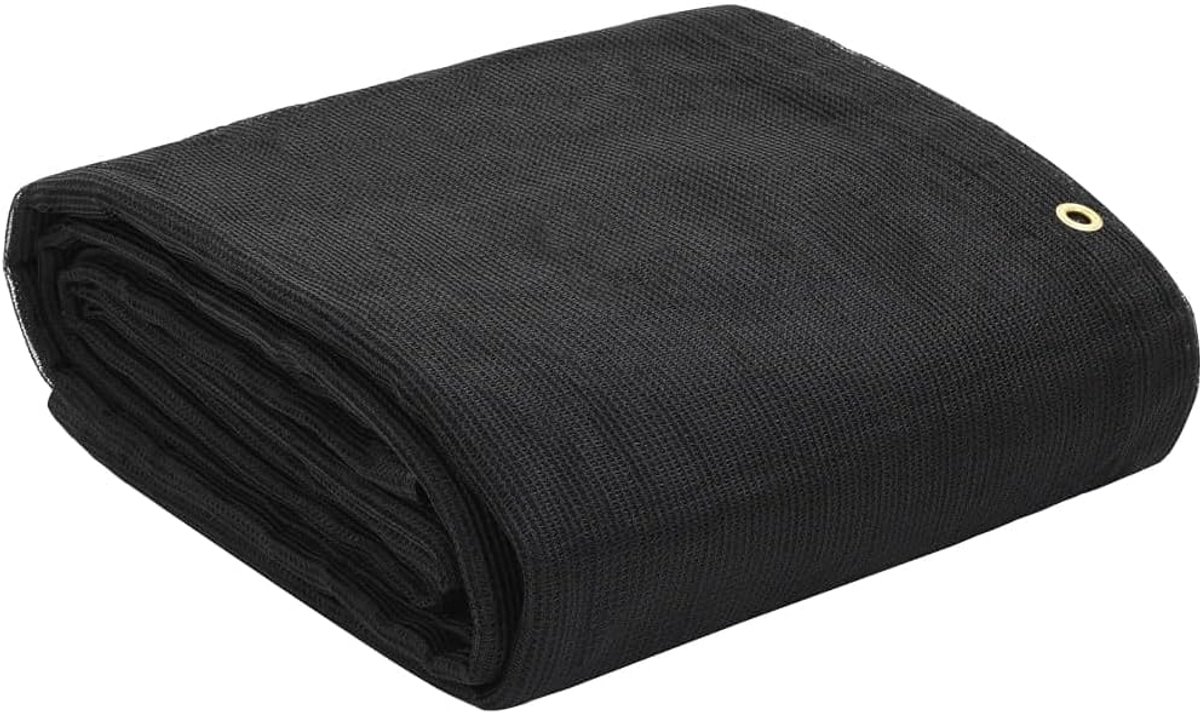 aanhangernet fijnmazig met messing ogen, bagagenet veiligheidsnet 3,5 x 7 m (B x L), wind- en waterdoorlatend, afdeknet voor aanhangers, 160 g/m², zwart