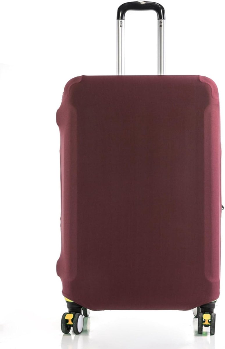 Bagagehoezen voor koffer, elastische wasbare stretch kofferbescherming, bagagehoes (Wine red, XL)