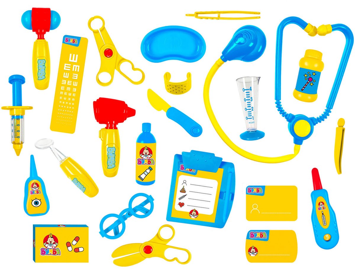Bumba - Speelgoeddoktersset - Dokterskoffer - 23 delig — afbeelding 8