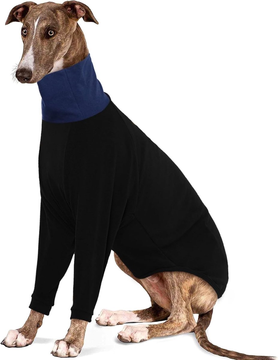 Greyhound trui, rolkraag Italiaanse windhond trui thermisch, windhond gezellige fleece trui winter outfit, Whippet fleece trui, windhond jumpsuit voor Whippet Lurcher Salukis, Medium