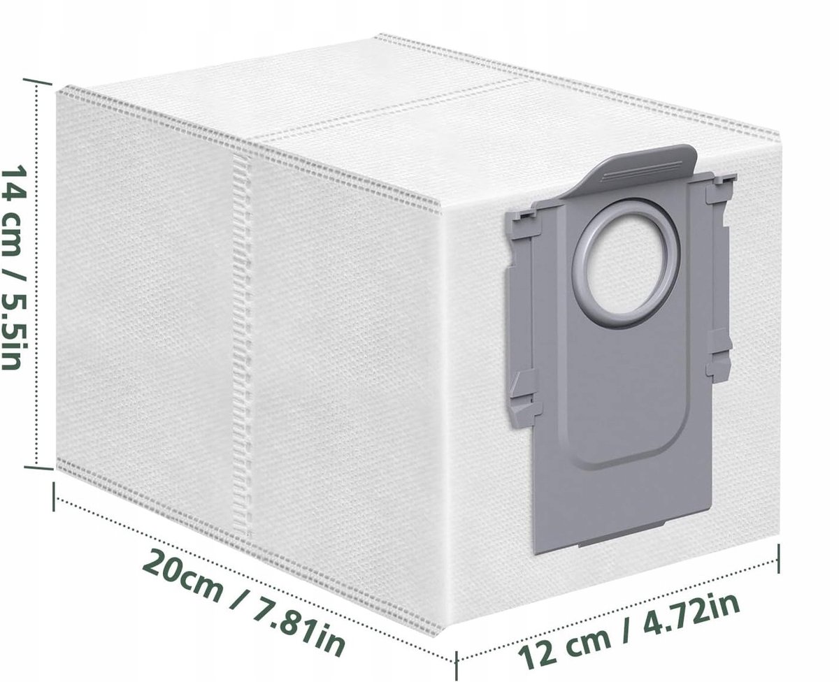 AreoSe - Stofzuigerzakken voor Roborock Q Revo / Q Revo Pro / S / Curv / Saros 10R - 1 stuk