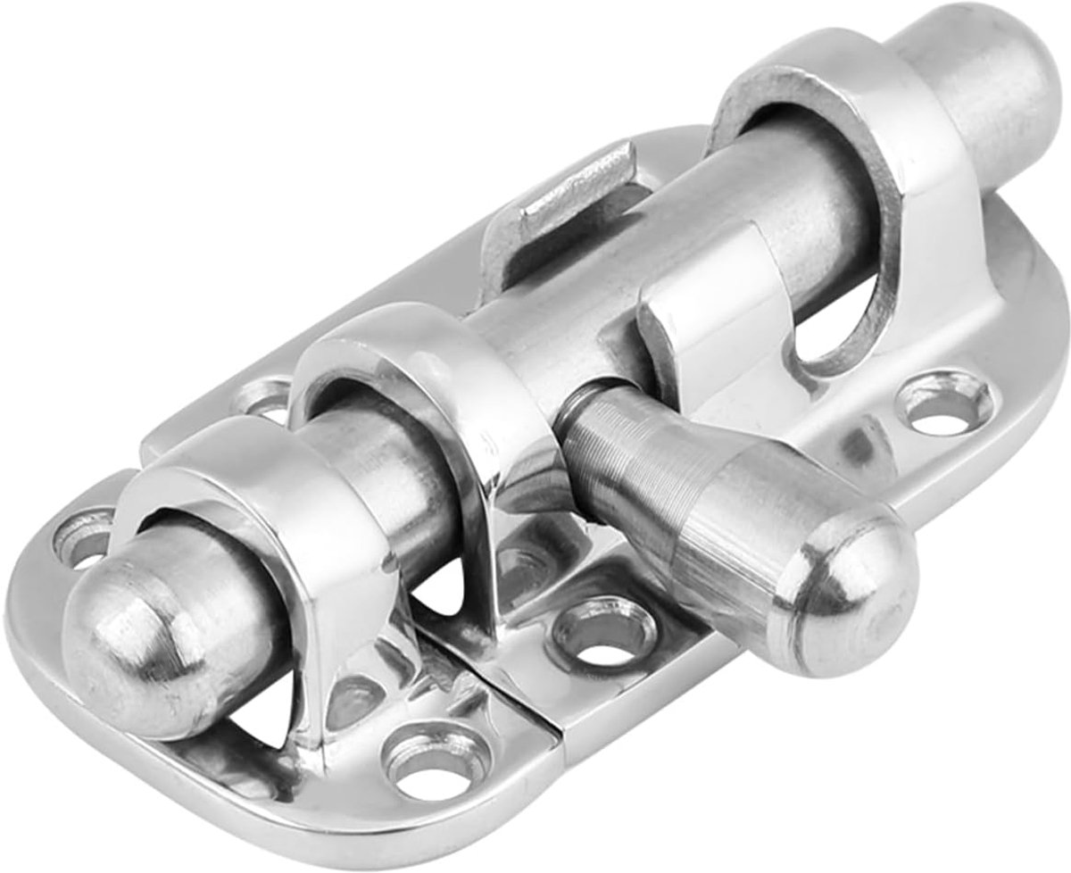 Klink RVS Marine Raamgrendel Schuif Barrel Bolt Sluiting voor Badkamer Slaapkamer Thuis Toilet Tuin Tuin (60 mm)