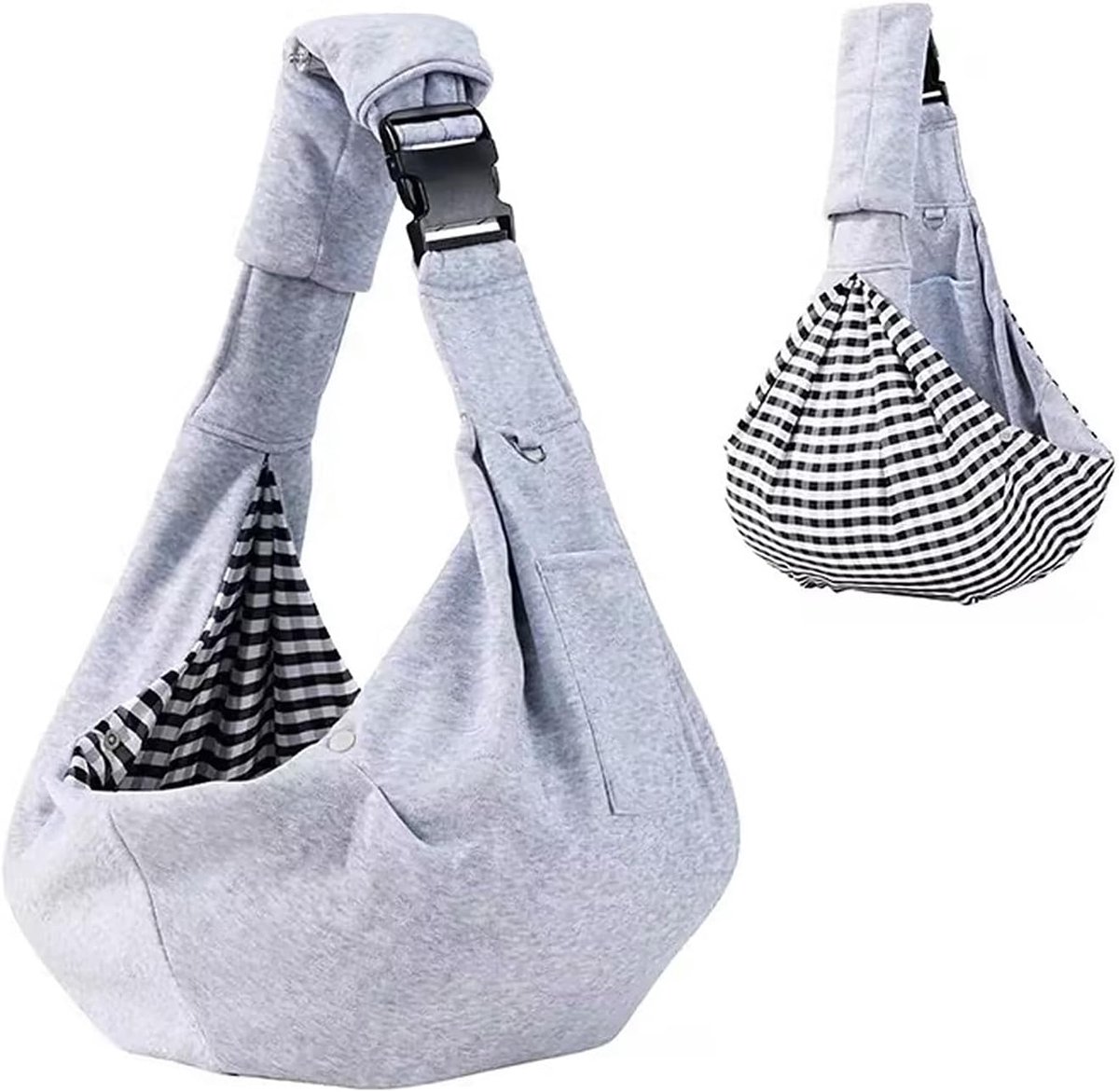 kleine hondendraagtas, verstelbaar, omkeerbare hondendraagdoek, tot 7,5 kg, draagdoek voor outdoor-activiteiten met honden, katten, weekendtrips, wandeltochten
