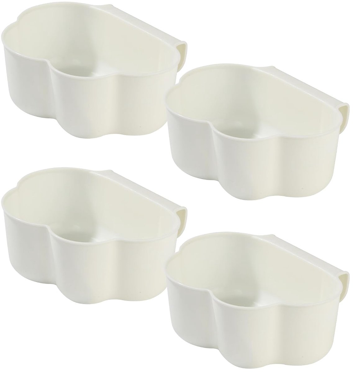 4 stuks hangende vuilnisemmers voor keukenkastdeuren, luiertafel-organizer, afvalbak voor keukenresten, compacte afvalcontainer om op te hangen, ideaal voor het opbergen van keukenafval