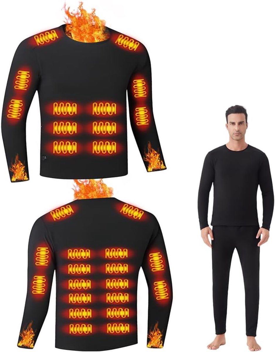 Thermisch ondergoed voor heren/ultrazachte thermische leggings,basislaag wintersportleggings,lange hygroscopische thermische herenkleding voor hardlopen en skiën