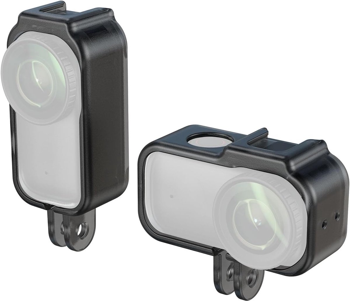 Verticale naar Horizontale Action Camera Kooiset voor DJI Osmo Nano, met 1/4"-20 Bevestigingsgat, Siliconen Pakking, Cold Shoe, Snelontgrendelingsontwerp - 5757