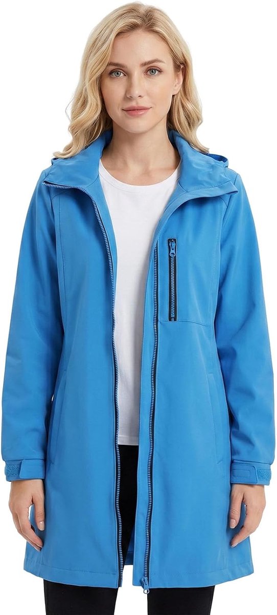 Zomerjassen voor Vrouwen Lichtgewicht Regenjas Hooded Dames Outdoor Waterdichte Softshell Jas Jas