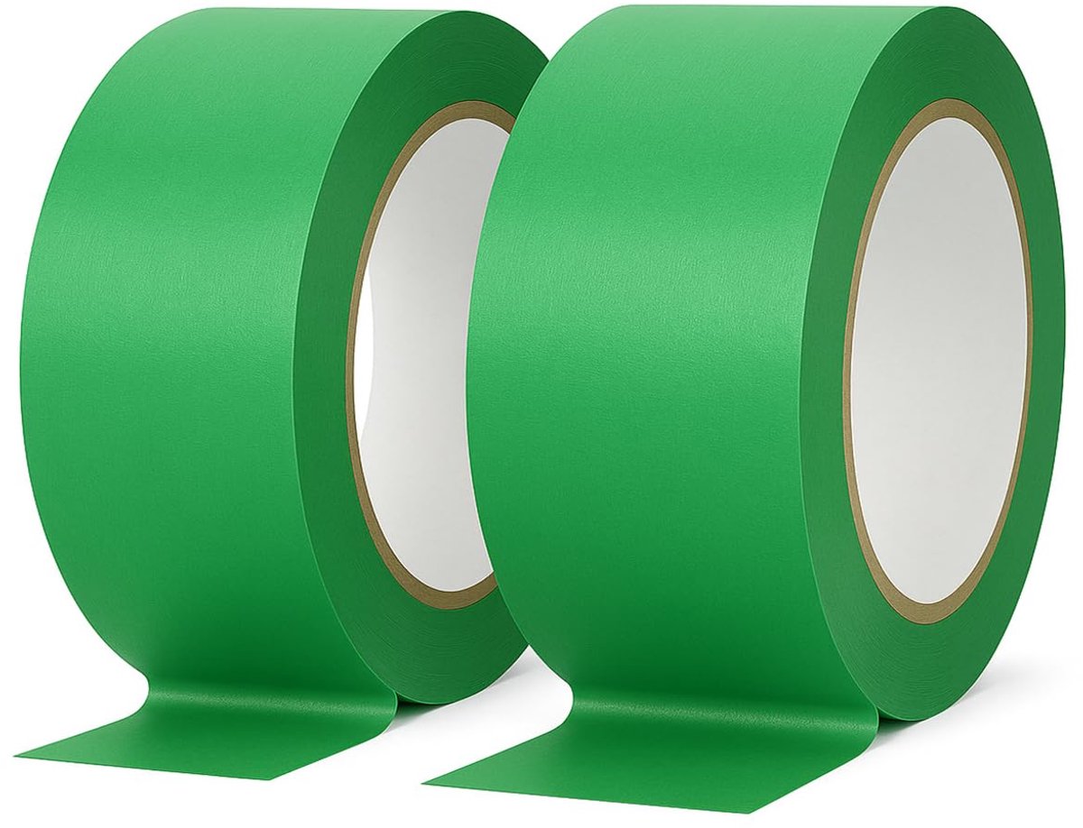 48 mm x 50 m, premium crêpepapier, afdekband voor schilderen, handwerk en DI