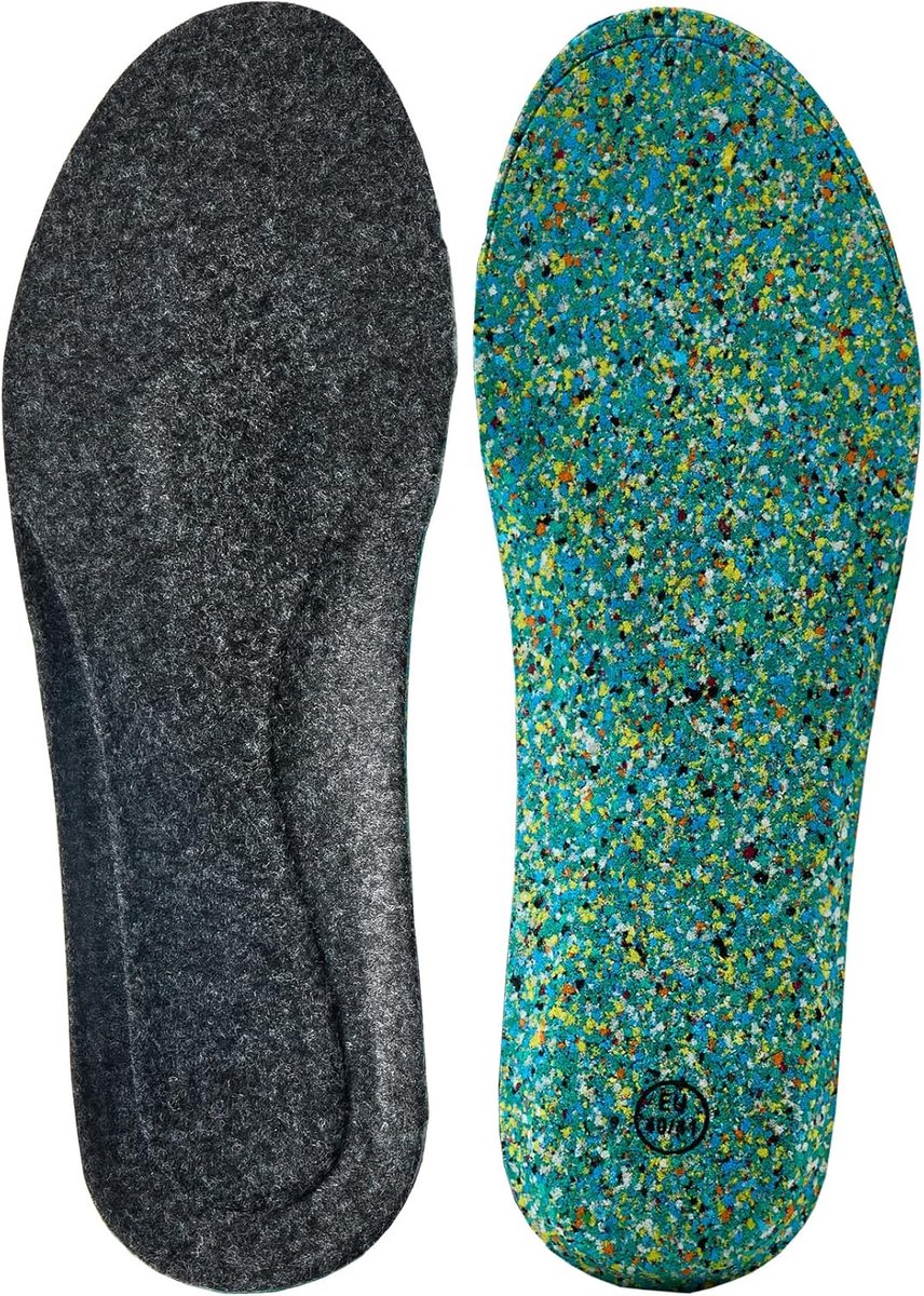 Warme inlegzolen van wolvilt, dikke winterinlegzolen voor dames en heren, thermische binnenzool van visco-elastisch schuim, zacht en comfortabel, voor laarzen, sportschoenen