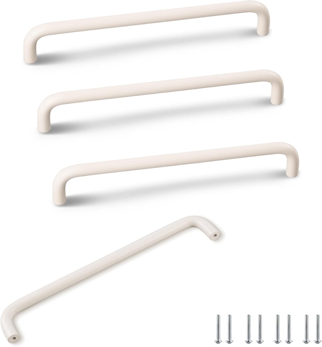 Deurgrepen Wit, Ladekast Handgreep, Handgrepen voor Keuken Kasten Garderobe Douche Deur, Gat Afstand 192mm