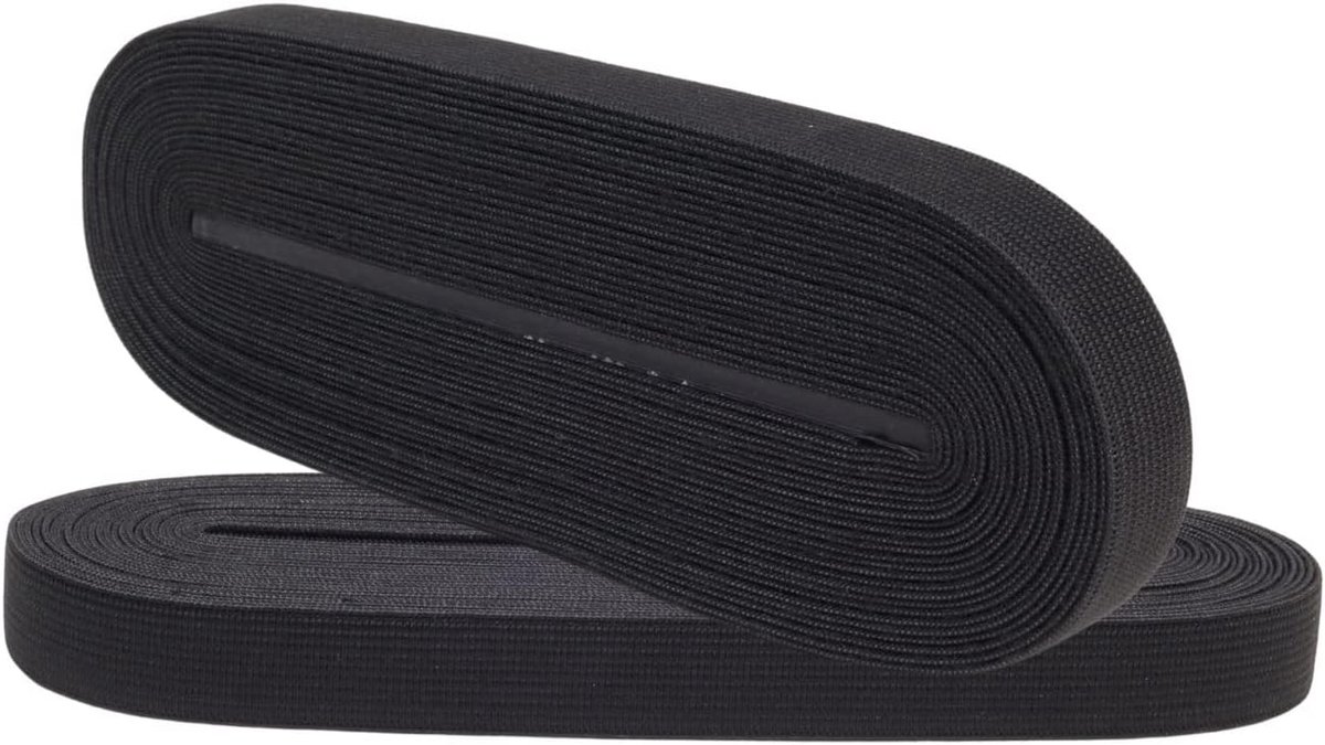 Scheurvaste rubberen banden om te naaien, breed, 30 mm, 10 m, zwart, sterk elastiek voor broekrubber, huishouden, doe-het-zelf handwerk, stoffen om te naaien