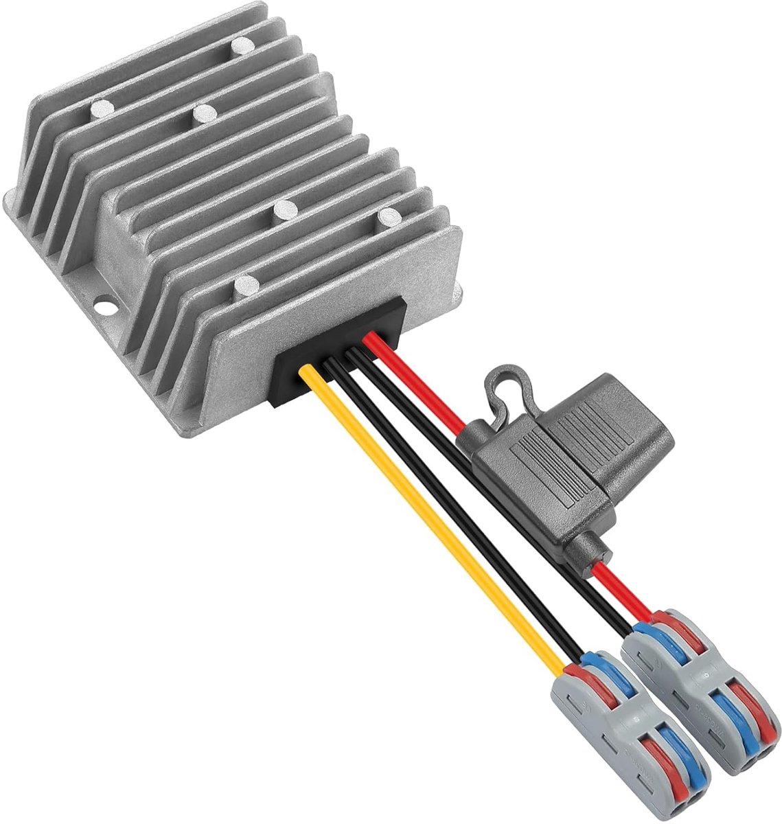 Buck Power Supply 30-90V tot 24V, 24V20A Fused Voltage Converter 480W MAX Power Transformator Step Down Module voor Automotive, Boot Dock, Instrumenten.