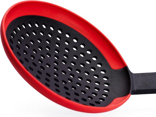 Cook-It, schuimspaan met siliconen omzoomde Easy-handgreep, 11 cm breed, 32 cm lang, hittebestendig tot 220 graden, vaatwasmachinebestendig van cook-it — afbeelding 2