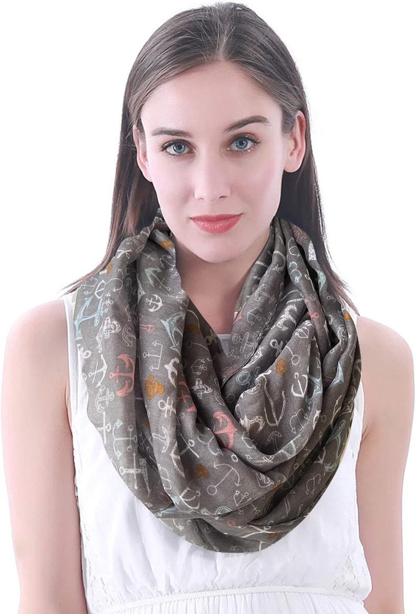 & Lily Dames colsjaal met anker print
