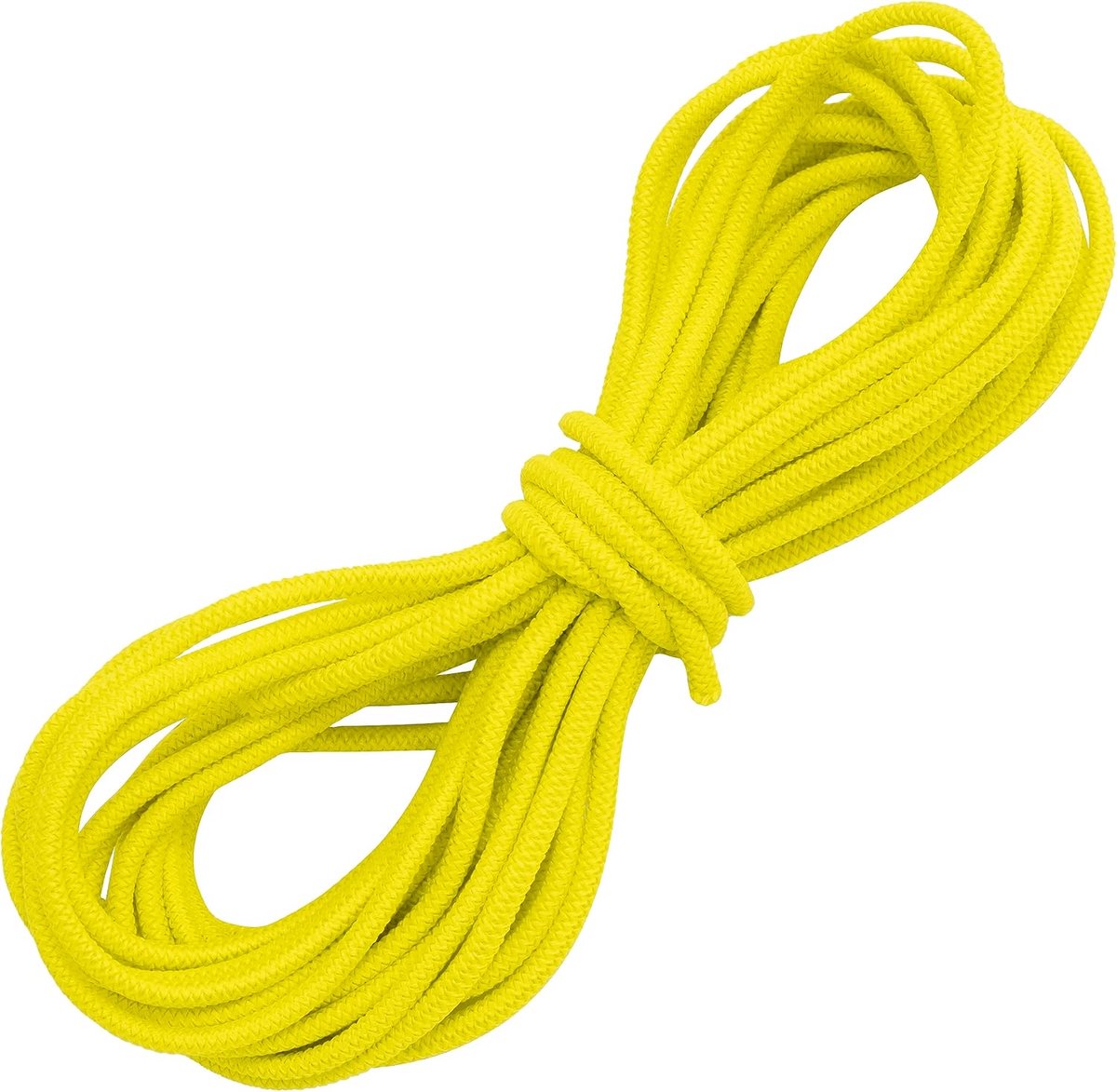 - C67269 - decoratief elastisch rond 5 m - diameter 3 mm - kleur citroengeel