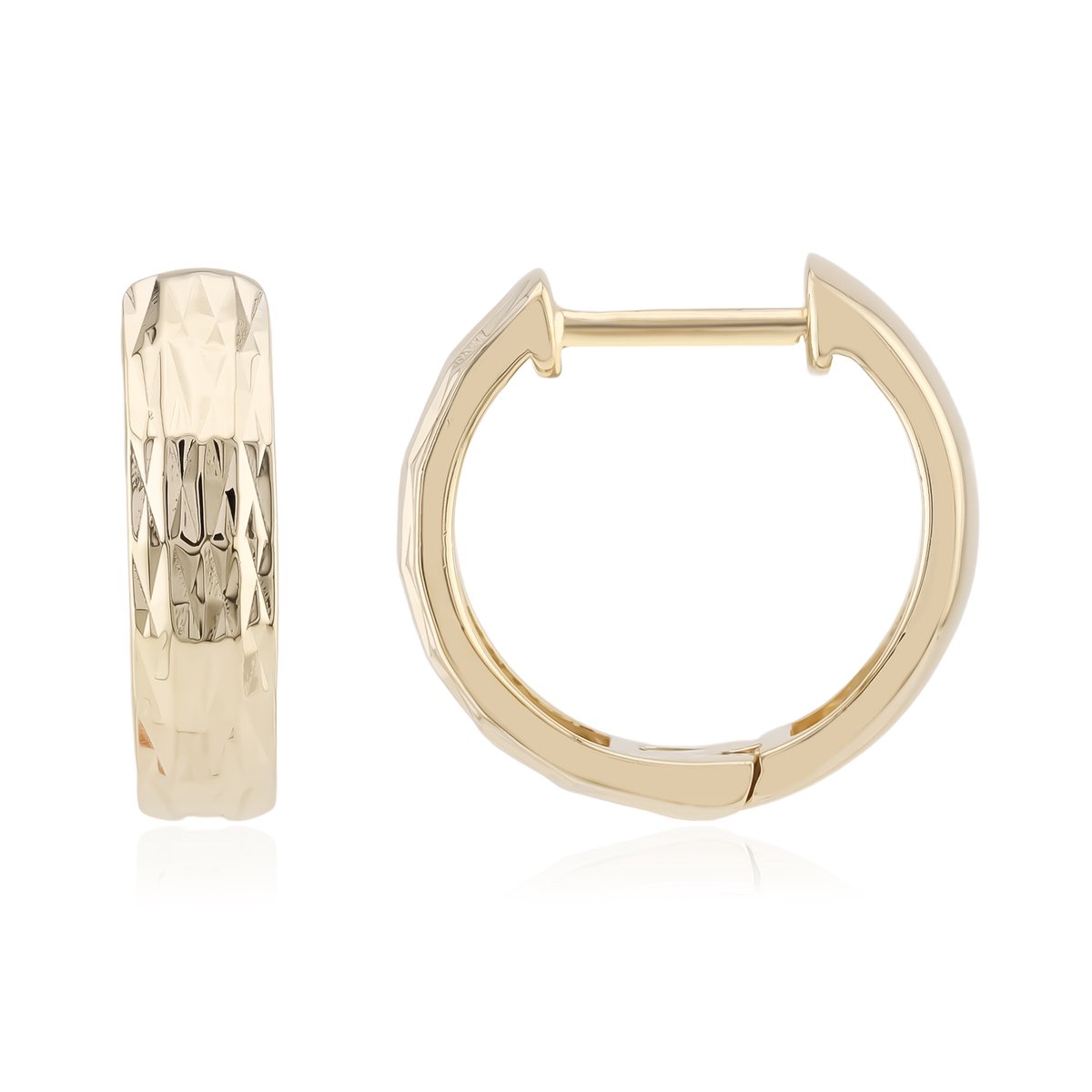 Cavill - Zilveren Oorbellen - 925 Sterlingzilver Verguld - Modern Ontwerp met Klapmechanisme - Elegante, Duurzame Zilveren Accessoires