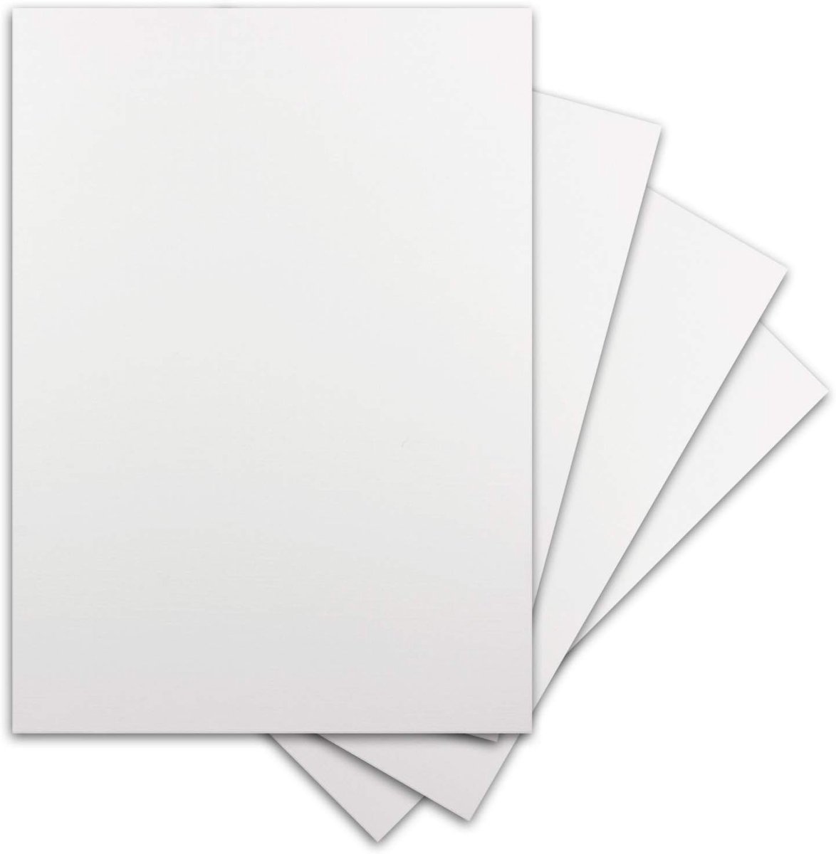 40 vellen DIN-A3 kleikarton, 300 g/m² knutselpapier, 42 x 29,7 cm, wit, linnen structuur met reliëf, kleurtekenpapier om te knutselen, fotokarton