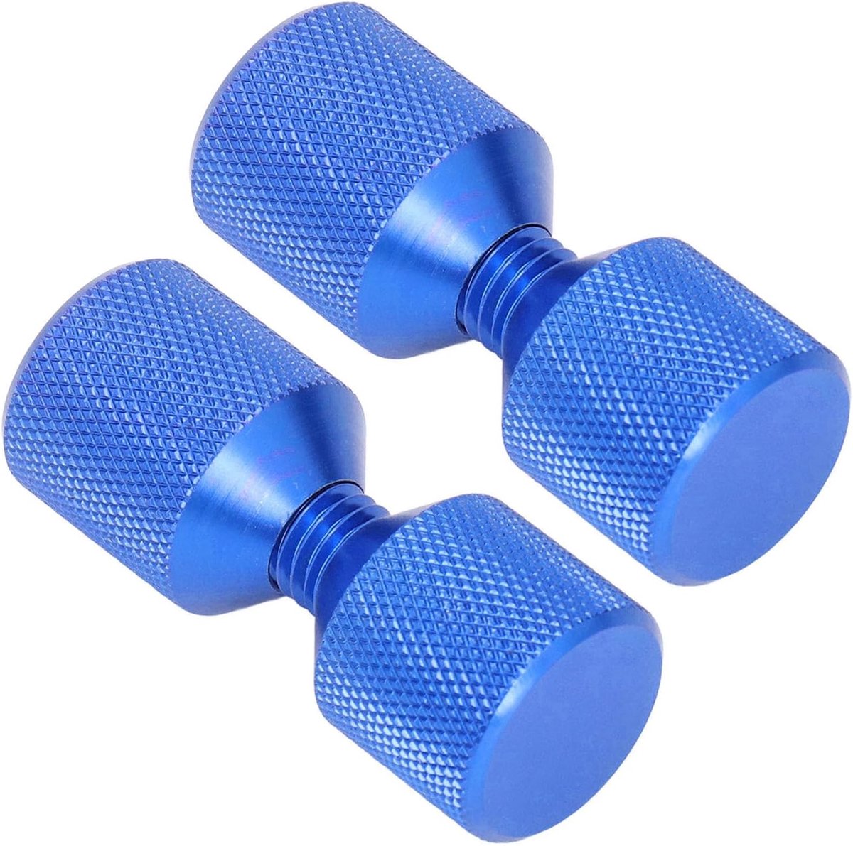 2 stks Premium Flens Alignment Pins, 1 1/8 "Geanodiseerd A um Dubbele Gat Pin Set voor 0,5 tot 14" 150LB Flenzen (Blauw)