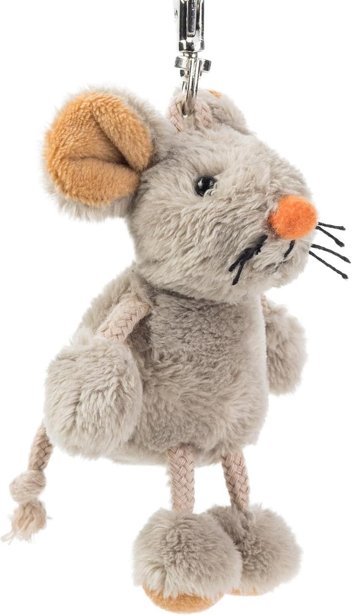 3107 pluche sleutelhanger muis Eddi 11 cm