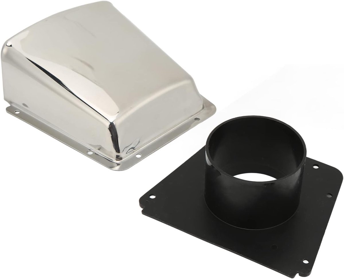 Ventilatie Qiilu Boot Vent Cover: Marine Vent Cover 304 Rvs met Nylon Base voor Boten Jachten Accessoire Boot/Yacht Serie