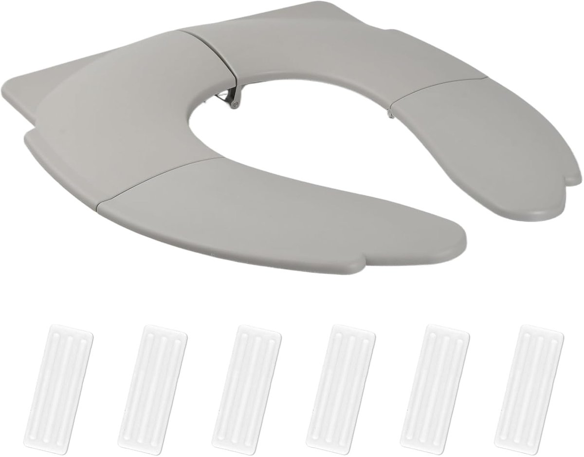 toiletbril voor peuters, reiszindelijkheidstrainingsstoel met reistas, toiletstoelhoes met 6 antislip siliconen pads, draagbaar opvouwbaar potje voor jongens en meisjes