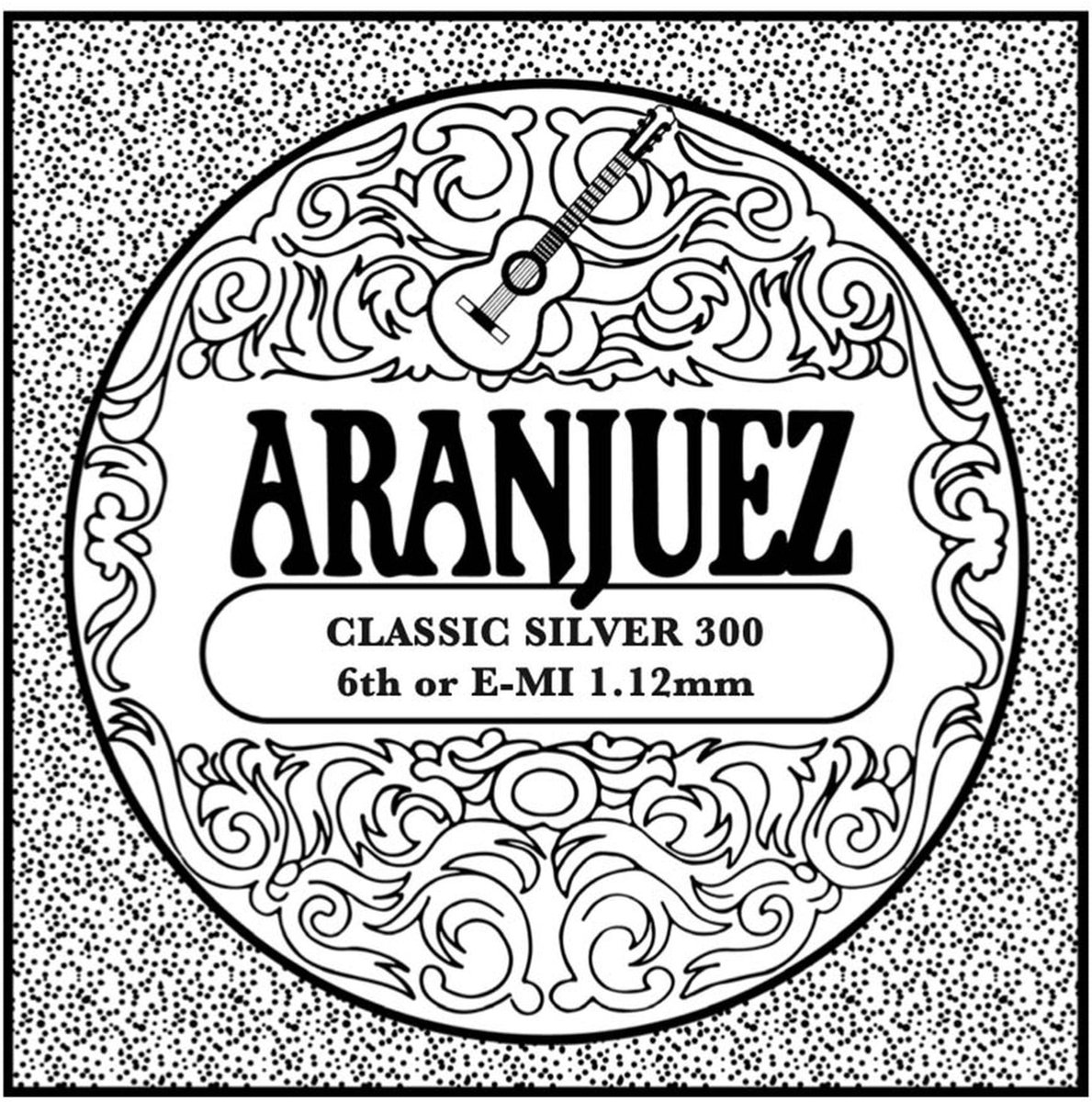 Aranjuez AR-306 E-6 snaar, silverplated wound nylon, medium gauge