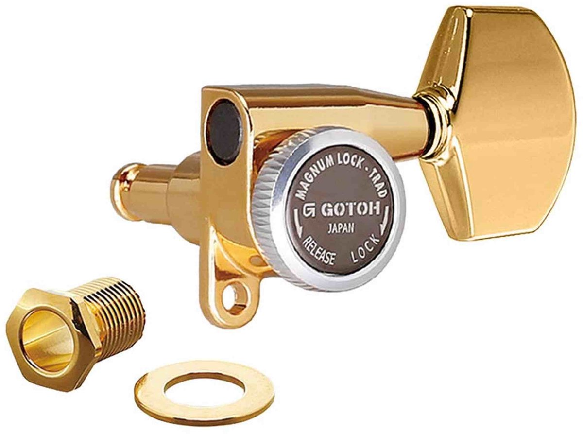 Gotoh GTH13731 SG360 stemmechanieken met Magnum Lock Trad and 07 knoppen, 3L3R, goud