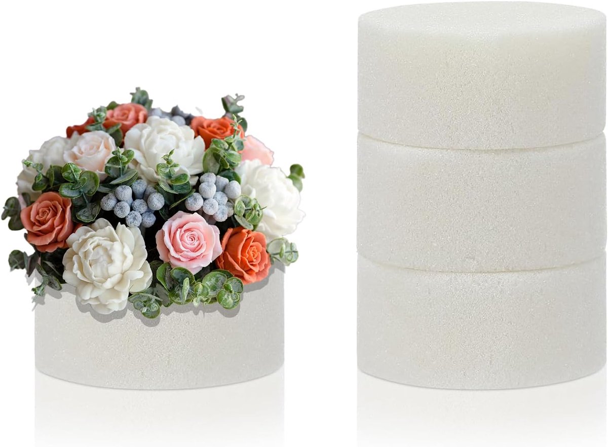 Kunstbloemen Foam Drogen - Wit Styrofoam Hart - Perfect voor Creatieve Decoraties - SnelShoppen