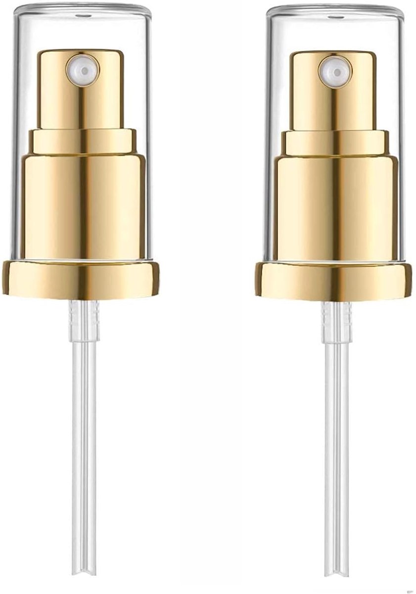 SnelShoppen - 2 Stuks Vervangende Dispenserkop voor Foundation, Compacte Pomp voor Make-up, Verminderafval, Gemakkelijk in Gebruik, Klein en Handzaam