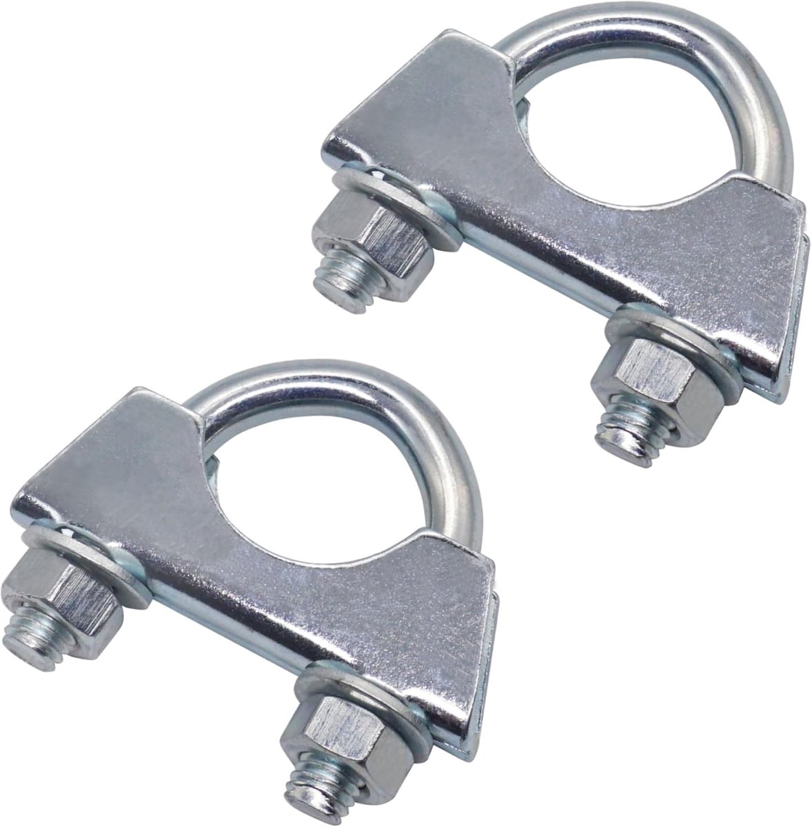 (2 stuks) Pijpklemmen voor buizen met een diameter van 24 mm, U-boutklemmen, verzinkte buisbeugels