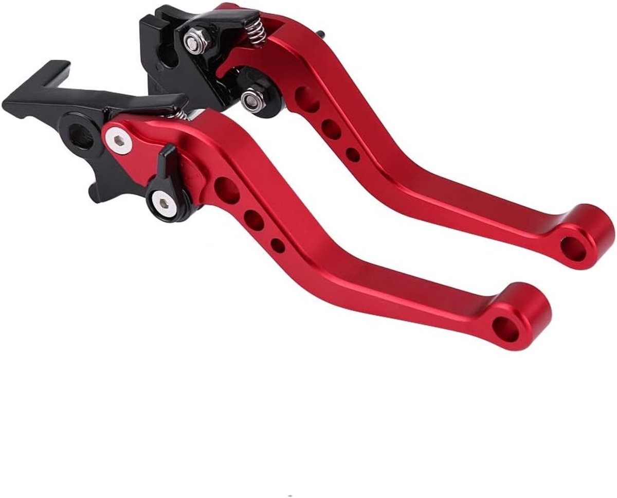 paar universele 22 mm CNC aluminium trommelremhendel handgrepen (rood)