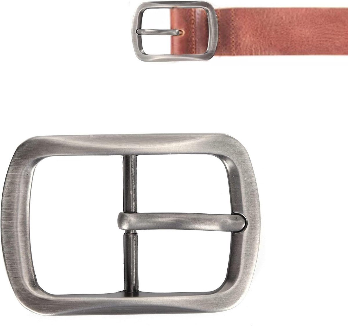 riemgesp, 40 mm tand Vierkante riemgesp Zware metalen vervangende metalen gesp voor heren(#1)