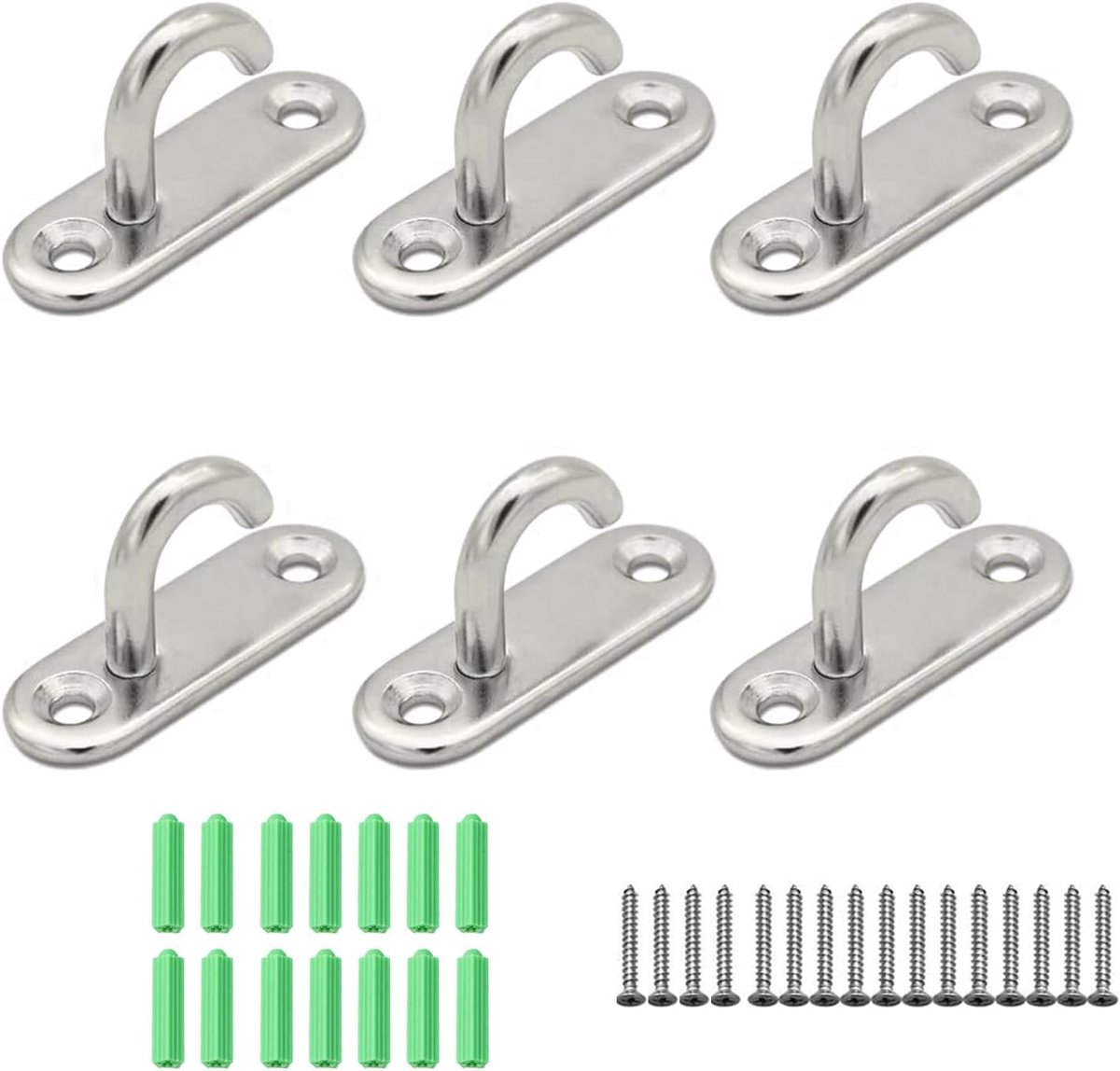 Haken, roestvrij staal 304 plafondhaken voor hangende planten, lamp, mand, ventilator, gereedschap, marine deck hardware