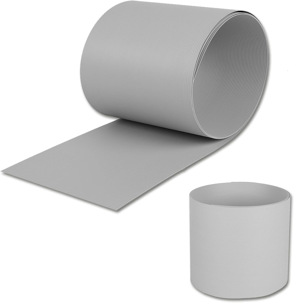 2,5m x 19cm Hard PVC Zichtwerende Strip voor Dubbele Staafmattenhek 20 Stuks UV-bestendig Tuinzichtbescherming voor Tuinhek Waterafstotend Inkijkbescherming voor Balkonhek (Grijs)