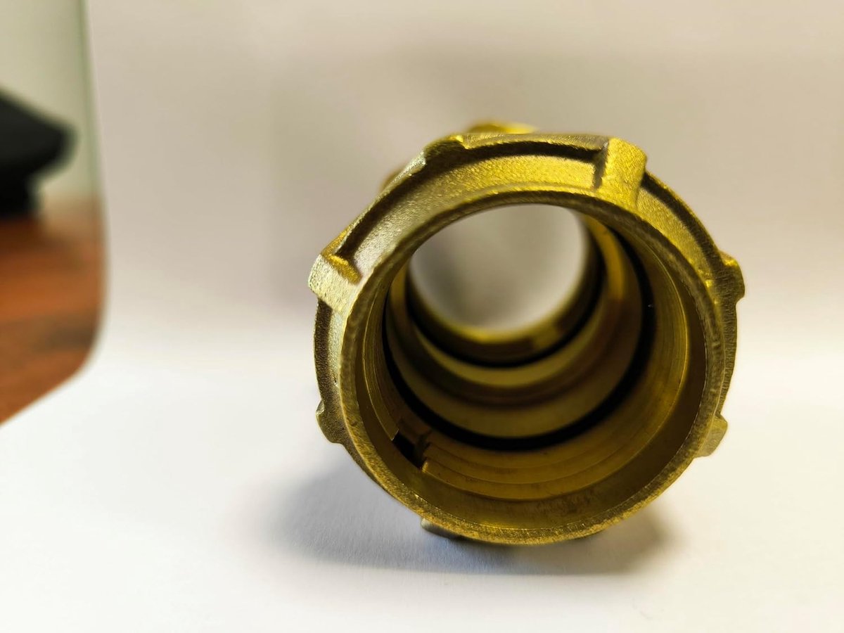 Set met 4 hoeken, messing, voor polyethyleen buizen, 25 mm